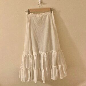 Maxi White Skirt Petticoat Fairy Core Crinoline Size S